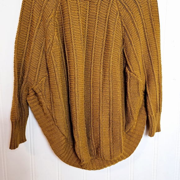 Anthropologie Angel of the North Brown Poncho Sweater Cowl Neck Size M - Picture 10 of 13